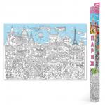 Большая раскраска. Париж. 101х69 см. ГЕОДОМ