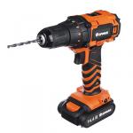 ЕРМАК Дрель-шуруповерт аккумуляторная ДША-14,4-2 /1,3Ач/Li-Ion/ 28Н*м/18+1скор/2 аккум/набор св+бит.