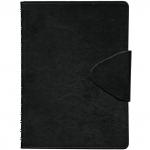 Ежедневник Boss недатиров на гребне, ф. А5, кожзам, лин, 336с, чёрный