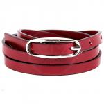 Ремень 9 мм BLACK TORTOISE жен 0570050034 глад,  бордо 153416