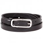 Ремень 15 мм BLACK TORTOISE жен 0020050001 глад,  черный 102562