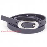 Ремень 15 мм BLACK TORTOISE жен 0020050006 глад,  темно-серый 119242