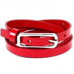 Ремень 15 мм BLACK TORTOISE жен 0020050008 глад,  красный 102564