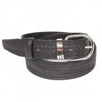 Ремень 30 мм BLACK TORTOISE взрослый 2020300301 мет. шлевка,  тиснение,  черный 185535