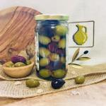 Микс из оливок (L) без косточки в рассоле, Греция, ст.банка, 350 г