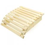 Подголовник для бани деревянный 37х40х10 см, пружииный, липа (Россия)