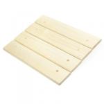 Подголовник для бани деревянный 36х29х8 см, жесткий, липа (Россия)