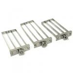 Инструмент, для нарезки сгустка "Сырная лира" 4 лезвия, для планетарного механизма, пластинчатые, вертикальный рез, нержавеющая сталь, набор 3 шт. (Россия)