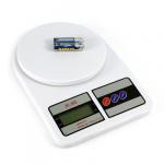 Весы кухонные 5кг пластмассовый корпус "Электронные" (1гр) 17х24х3,5см, пластмассовая подставка (Китай)