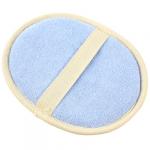 Мочалка банная "Овал" 19,5х16 см, люфа и махра (Россия)