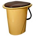 "Ingreen" Ведро-туалет пластмассовое "Smart Solution" 17 л, 38х35х38 см, бежевый (Россия)