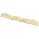 Вешалка-планка деревянная 50х6х8 см, 4 крючка, липа (Россия)