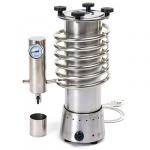 Дымогенератор холодного копчения "Дымка" 54 см, s 1,5мм, бак 8 л, д  16 см, h 39 см, змеевик, д  1,6 см, 4,4м, встроенный ТЭН, охлаждающий змеевик, 3 этапа очистки, д  ыма, компрессор, сливной кран, смолоотделитель, температурный, датчик, регулируемые нож