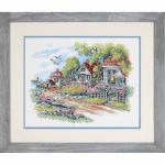 Набор для вышивания "DIMENSIONS" 03240   "Дом у моря"