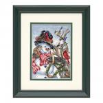 Набор для вышивания "DIMENSIONS" 08824   "Снеговик и олень"