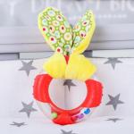 Игрушка - погремушка с колечком мягкая «Для малышей», с прорезывателем, цвета МИКС