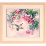 Набор для вышивания "DIMENSIONS" 13139   "Колибри и фуксии"