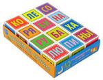 Серия: IQ Кубики. Умные кубики  в поддончике. 12 штук. Читаем по слогам.