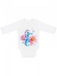 Боди авторский принт "Морской конек"
