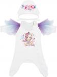 Комплект "Единорожка" Комбинезон со стразами и чепчик