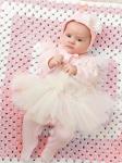 Комплект на выписку "Luxury" Комбинезон с юбочкой и чепчик (розовый)