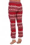 Брюки домашние Скандинавия красный
