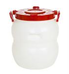 Бочка 50 л белая с широким горлом