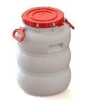 Бочка 40 л белая с широким горлом