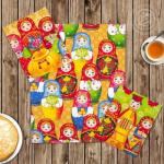 Комплект кухонных полотенец "Матрёшки"