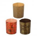 Набор бумажных форм для выпечки куличей "Пасхальный" 0,3 л d 70*85 мм, 3 штуки, дизайн в ассортименте MARMITON