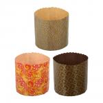 Набор бумажных форм для выпечки куличей "Пасхальный" 0,5 л. d 90*90 мм., 3 шт., дизайн в ассортименте  MARMITON