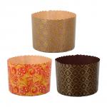 Набор бумажных форм для выпечки куличей "Пасхальный" 1 л. d 110*85 мм., 3 штуки, дизайн в ассортименте MARMITON