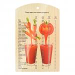 Доска разделочная деревянная "Овощной коктейль" 29*18,5 см MARMITON