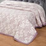 Жаккардовое покрывало (хлопок) Ясмина фиолетовое