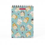 Блокнот на спирали  Cat & Box, А6, 60 листов, клетка