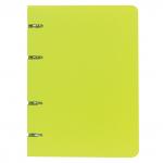 Тетрадь на кольцах А5 (160х215мм), 120л, пластик, клетка, BRAUBERG, Салатовый, 403254