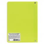 Тетрадь на кольцах А5 (160х215мм), 120л, пластик, клетка, BRAUBERG, Салатовый, 403254