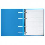 Тетрадь на кольцах А5 (160х215мм), 120л, пластик, клетка, BRAUBERG, Голубой, 403255