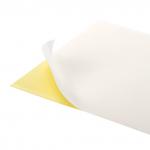 Цветная бумага А4 офсетная САМОКЛЕЯЩАЯСЯ, 10 листов, БЕЛАЯ, 80г/м2, BRAUBERG, 129289