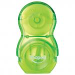 Точилка MAPED "Loopy", со стирательной резинкой, с контейнером, корпус тонированный ассорти, 049111