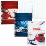 Блокнот МАЛЫЙ ФОРМАТ (105х145мм) А6, 80л, гребень, картон, HATBER, Офис, 80ЗК6B1гр(Z013755)