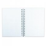 Блокнот МАЛЫЙ ФОРМАТ (105х145мм) А6, 80л, гребень, картон, HATBER, Офис, 80ЗК6B1гр(Z013755)