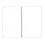 Блокнот А5 (145х215мм), HATBER MAJESTIC, 128л, эко-кожа, без линовки, голубой,128ББL5В_04225