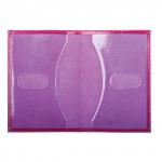 Обложка для паспорта BEFLER "Изящная кошка" натур. кожа, тиснение, фиолетовая, O.31.-1, ш/к-72687