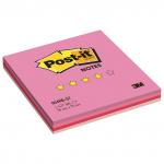 Блок самоклеящ. (стикер) POST-IT ORIGINAL "Клубничная радуга" 76х76 мм, 100 л., ассорти, 654RB-ST
