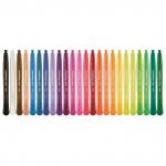 Восковые мелки MAPED (Франция) "Color'peps Twist", 24 цв, выкручивающиеся в пластик.корпусе, 860624