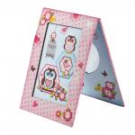 Блокнот А5 (133х178мм), 56л, твердый, линия, рамка+альбом, BRAUBERG, Совята, 128406