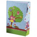 Блокнот А5 (135х210мм), 80л, твердый, линия, клапан, BRAUBERG, Умные совята, 128408