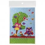 Блокнот А5 (135х210мм), 80л, твердый, линия, клапан, BRAUBERG, Умные совята, 128408