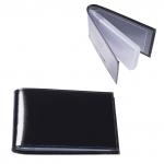 Визитница карманная BEFLER "Classic" на 40 визиток, натур. кожа, черная, V.30.-1, ш/к-90010